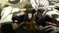 Yuta and Rika attacking Geto (Image via MAPPA Studio)